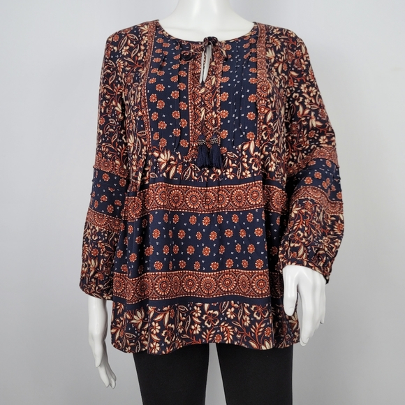 Anthropologie Tops - Nwot Daniel Rainn Tassel Tie Long Sleeve Blouse
